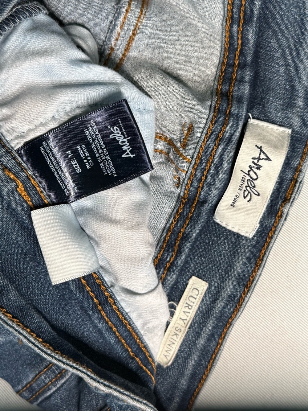 Angels Dark Blue Skinny Jeans - Picture 3 of 3